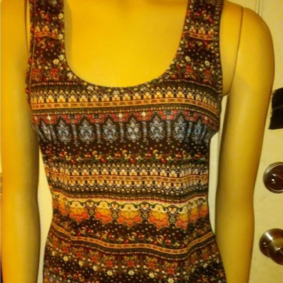 WET Seal sleeveless multicolored shirt, size XL - Picture 1 of 7
